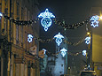 ulice krakowskie, kraków 2007, dekoracje świąteczne